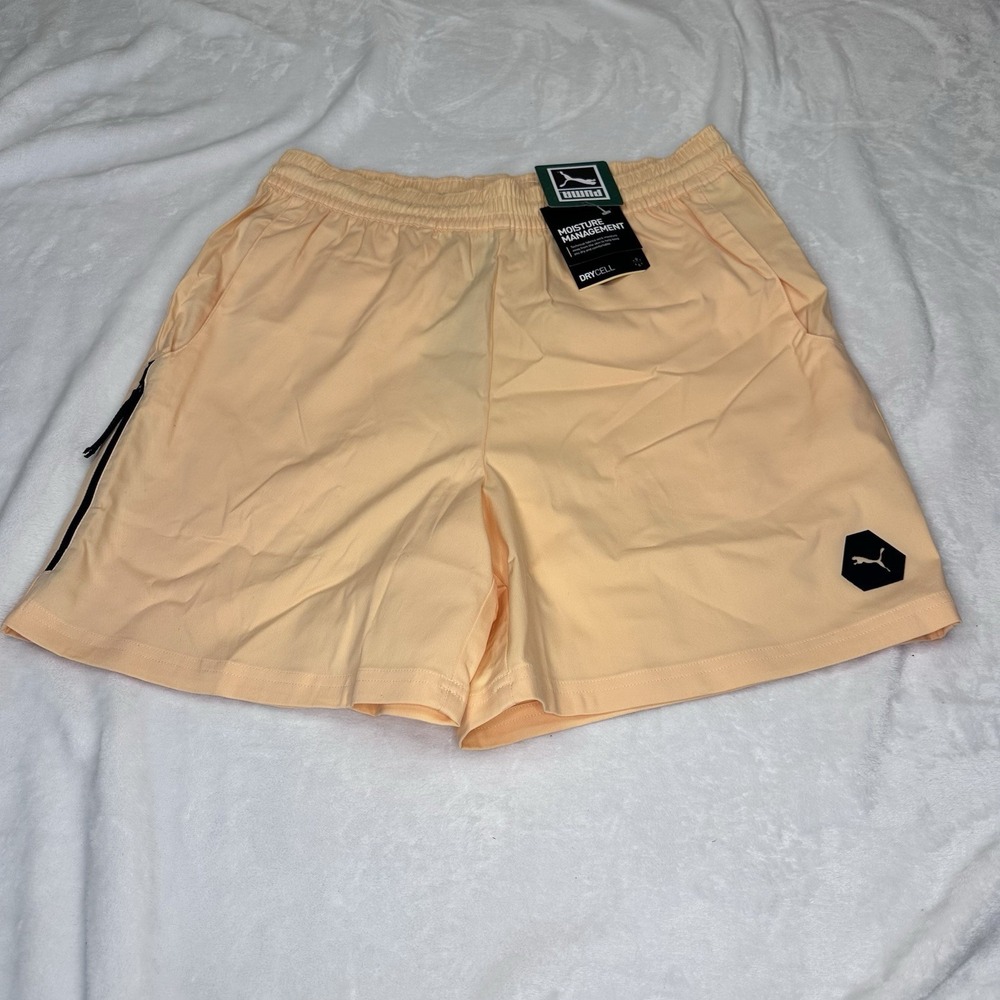 Puma Rudagon Woven‎ Athletic Shorts Peach Fizz Men's XL Drycell 62586245 NWT
